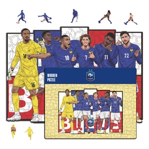 France Puzzle en bois pour 6 joueurs, taille S (150 pièces), vue 2