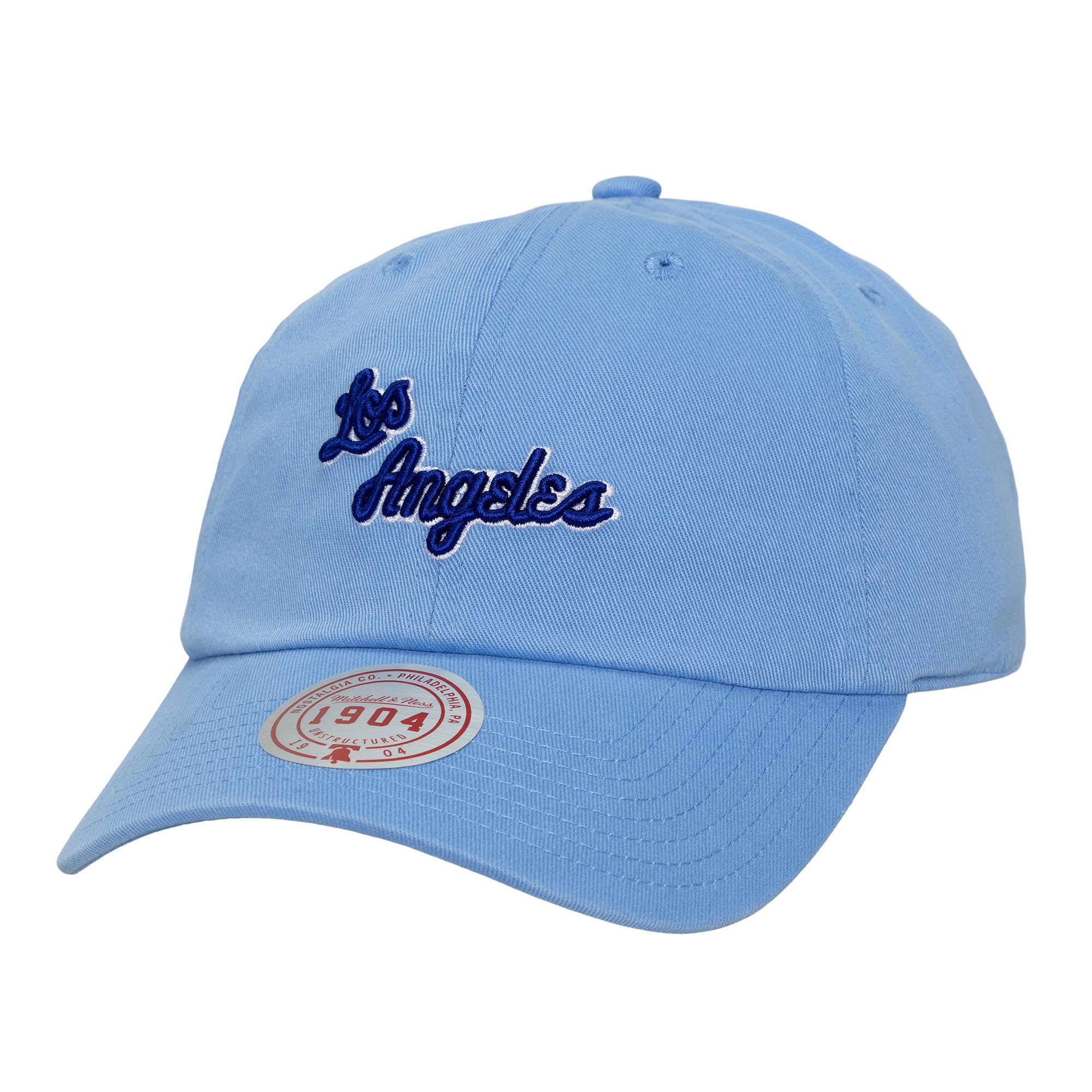 Men's Mitchell & Ness  Light Blue Los Angeles Lakers Hardwood Classics 1904 Adjustable Hat