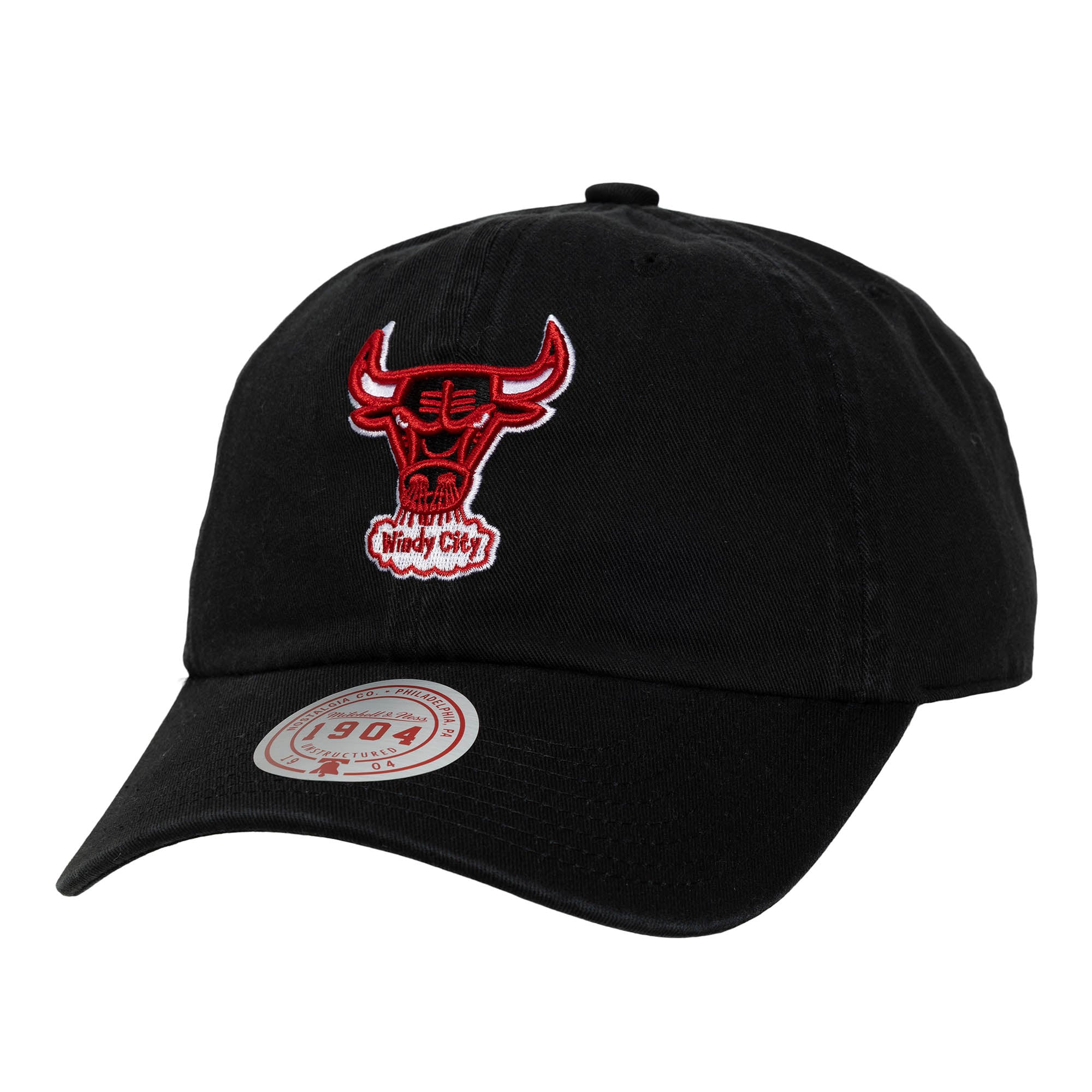 Men's Mitchell & Ness Black Chicago Bulls Hardwood Classics 1904 Adjustable Hat