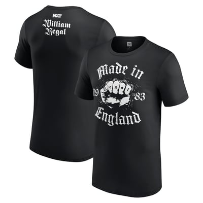 Men's  William Regal Black NXT Debut Authentic T-Shirt
