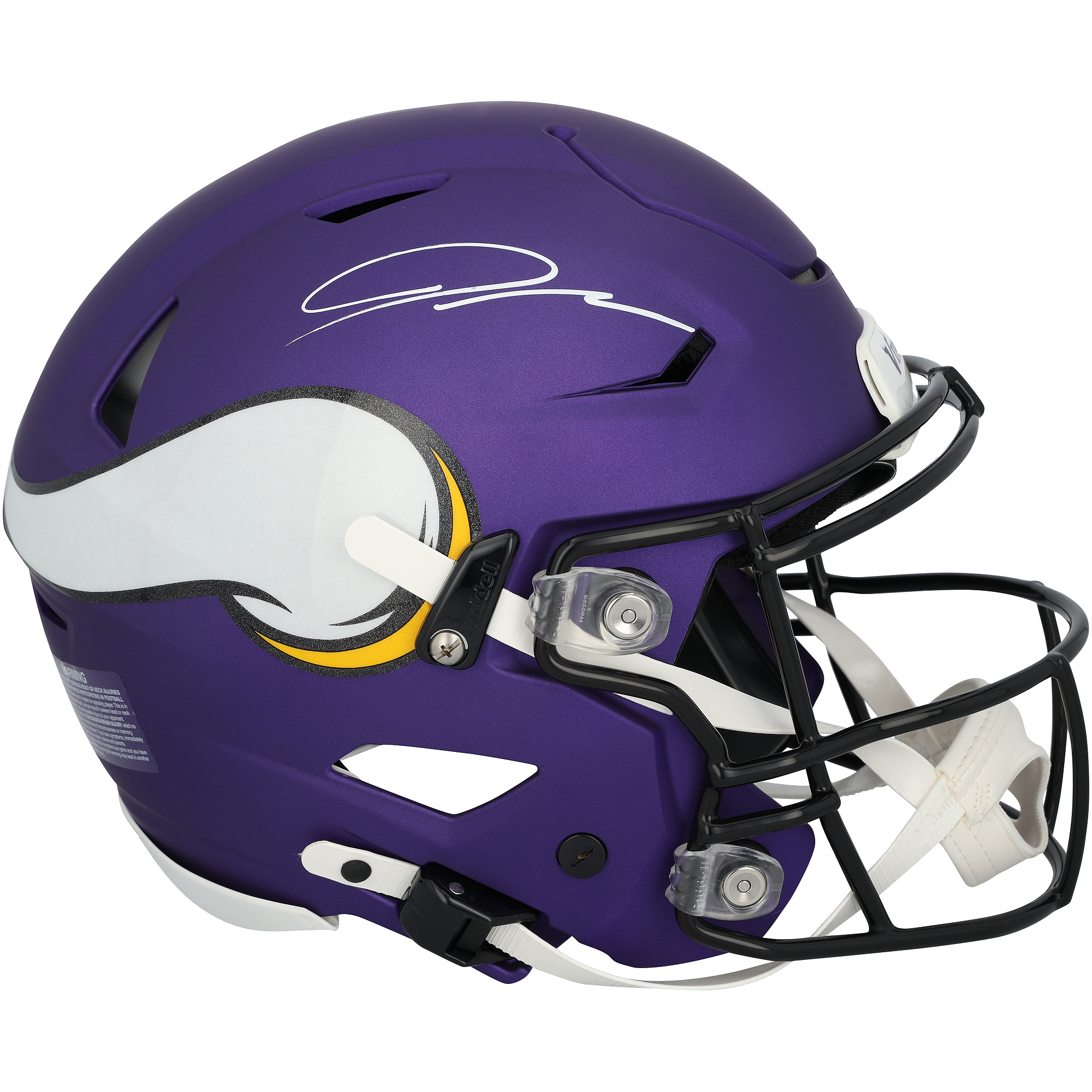 Jordan Addison Minnesota Vikings Autographed Riddell Speed Flex Authentic Helmet