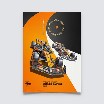 McLaren 2025 Constructors Champions Poster
