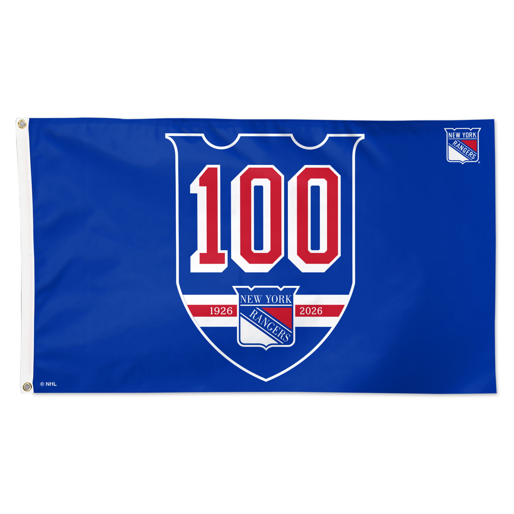 WinCraft New York Rangers Centennial 3' x 5' Single-Sided Deluxe Flag