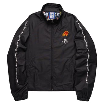 Men's Warren Lotas Black Phoenix Suns Barbed Wire Full-Zip Nylon Jacket