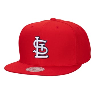 Unisex Mitchell & Ness  Red St. Louis Cardinals Side Logo Snapback Hat