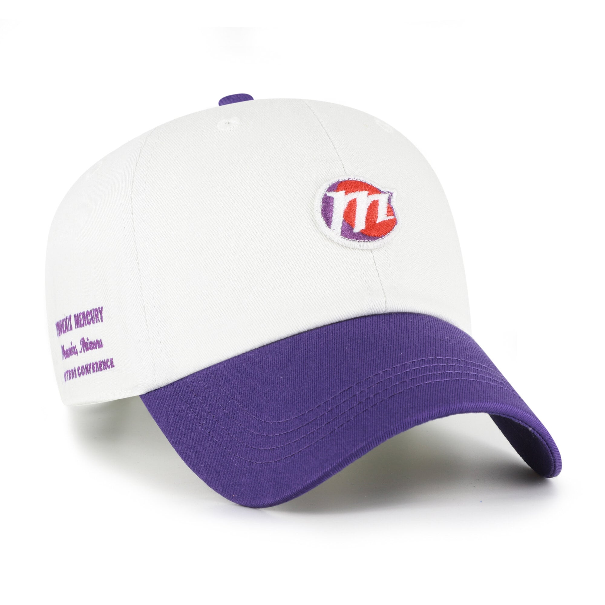 Unisex '47 White/Purple Phoenix Mercury Contemporary Two-Tone Clean Up Adjustable Hat