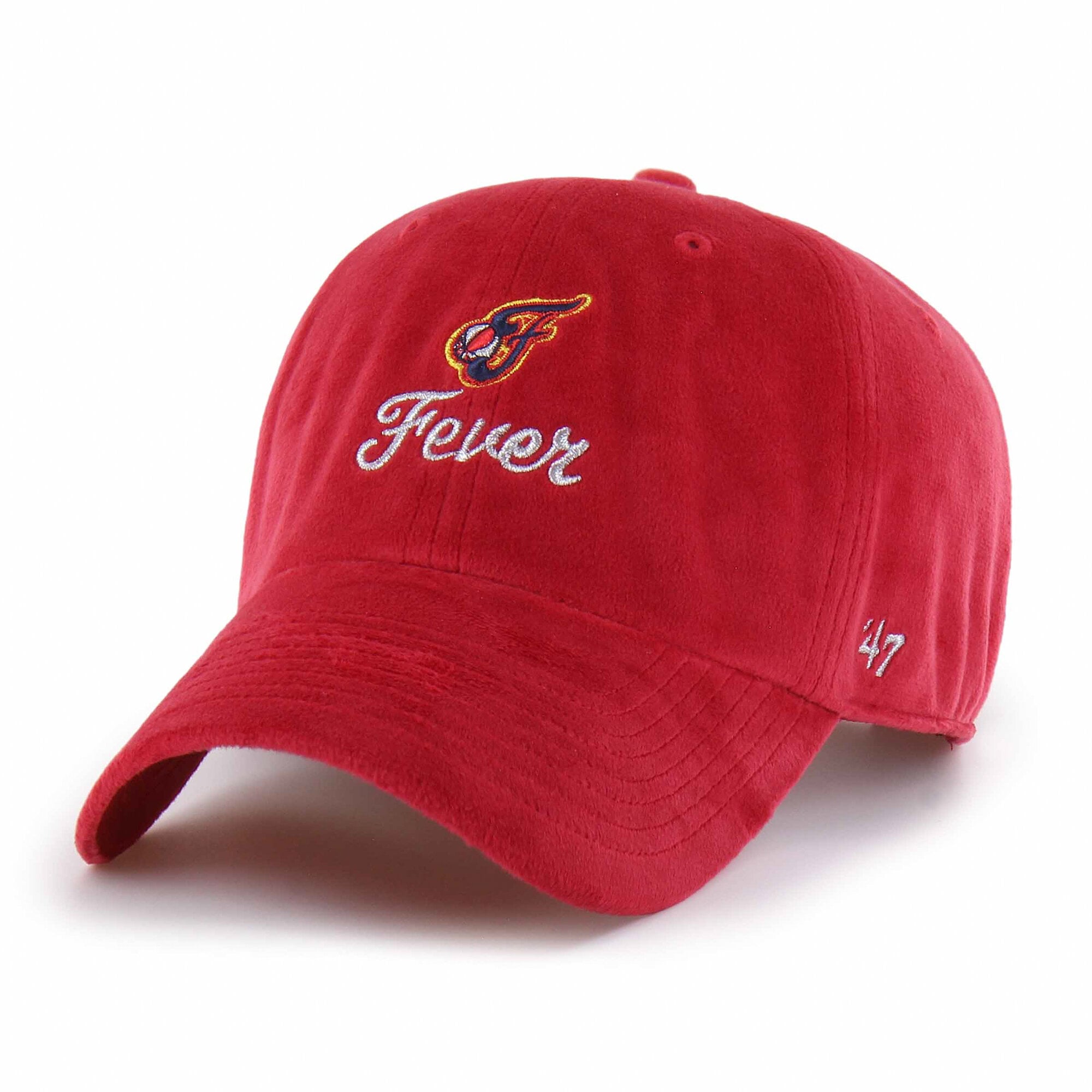 Unisex '47  Red Indiana Fever Spirited Velour Clean Up Adjustable Hat