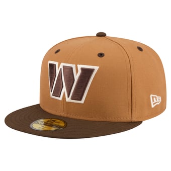 Men's New Era  Light Brown/Dark Brown Washington Commanders Two-Tone Walnut 59FIFTY Fitted Hat