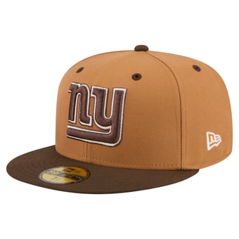 Men's New Era  Light Brown/Dark Brown New York Giants Two-Tone Walnut 59FIFTY Fitted Hat