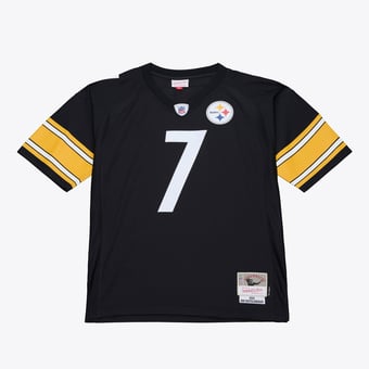 Men's Mitchell & Ness Ben Roethlisberger Black Pittsburgh Steelers 2004 Legacy Throwback Replica Jersey