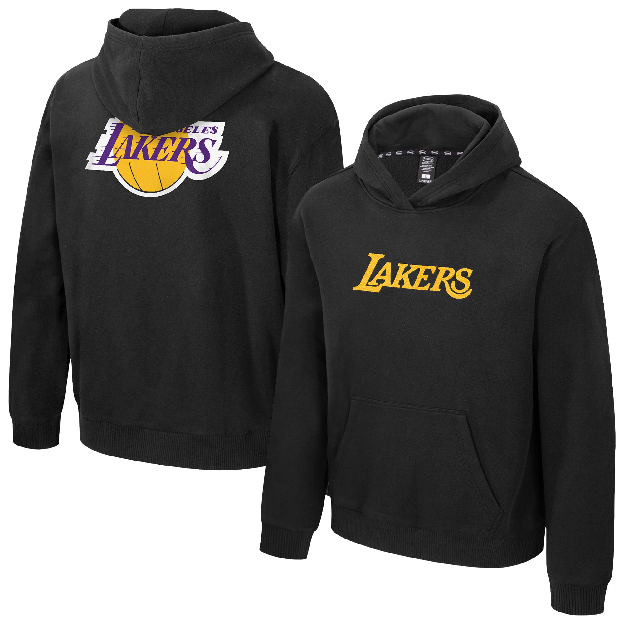 Unisex Stadium Essentials Black Los Angeles Lakers First Team Club Level Hoodie