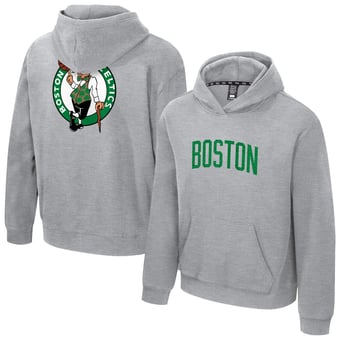 Unisex Stadium Essentials  Heather Gray Boston Celtics First Team Club Level Hoodie