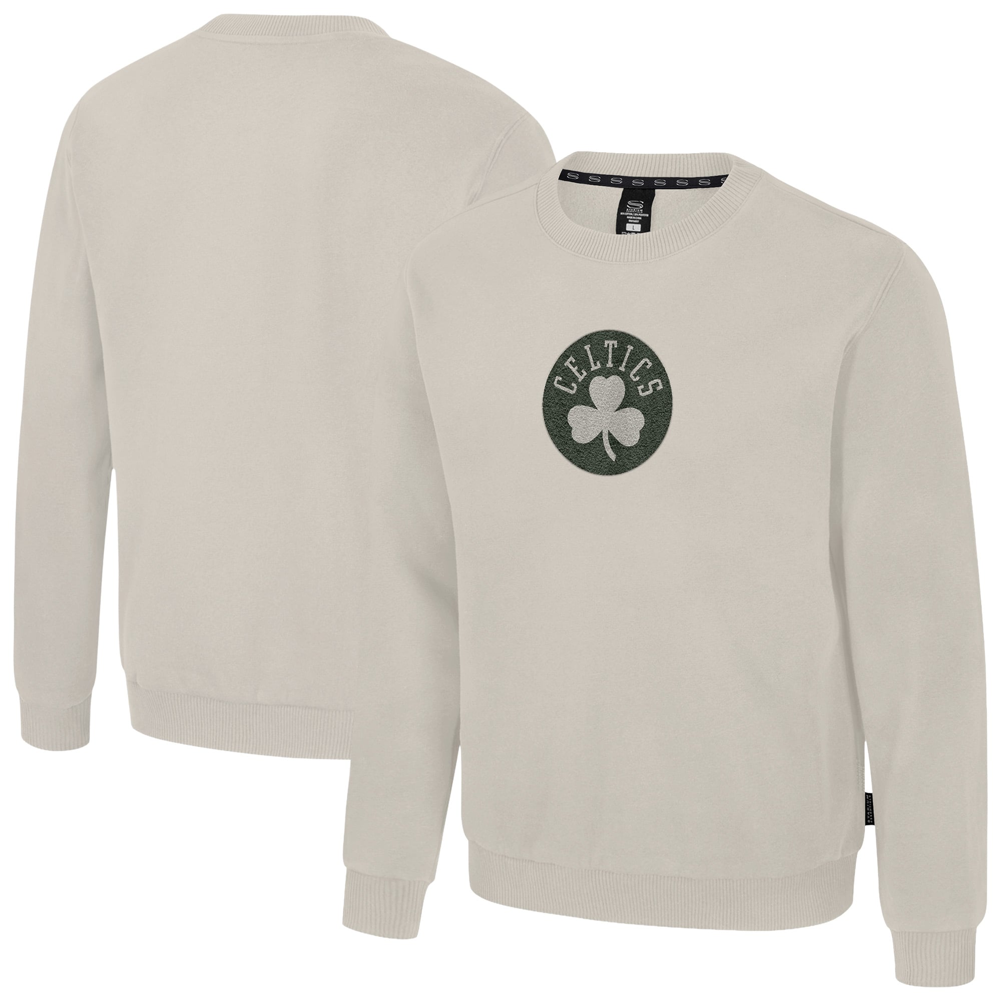 Unisex Stadium Essentials Natural Boston Celtics Rivalry Club Level Fleece Sweatshirt