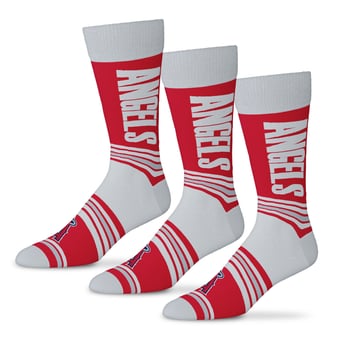 Unisex Starter  Red Los Angeles Angels Rally Cry 3-Pack Socks Set