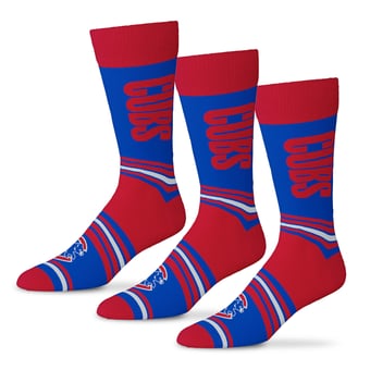 Unisex Starter  Royal Chicago Cubs Rally Cry 3-Pack Socks Set