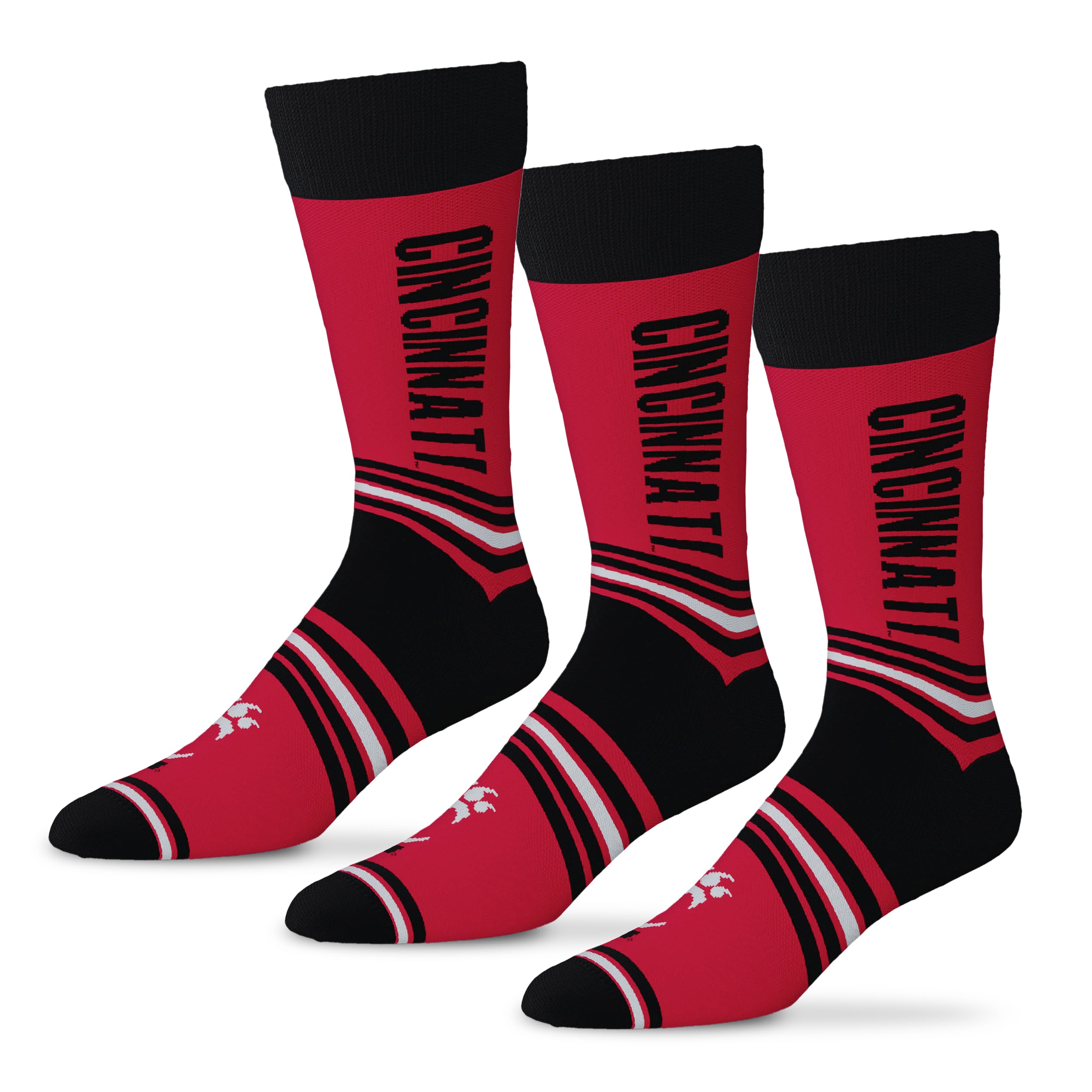 Unisex Starter  Red Cincinnati Bearcats Rally Cry 3-Pack Socks Set