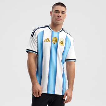 Men's adidas White Argentina National Team 2026 Home On-Field Authentic Jersey