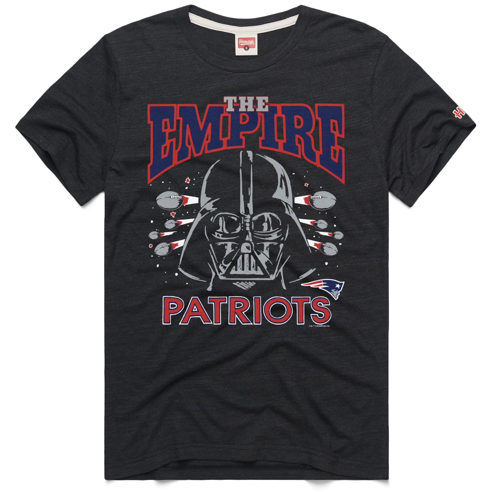 Unisex Homage Charcoal New England Patriots Star Wars x NFL Tri-Blend T-Shirt Unisex Homage Charcoal New England Patriots Star Wars x NFL Tri-Blend T-Shirt