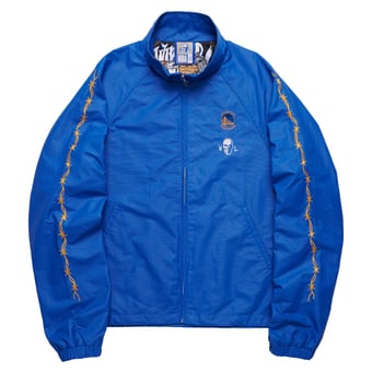 Men's Warren Lotas Royal Golden State Warriors Barbed Wire Full-Zip Nylon Jacket
