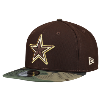 Men's New Era  Dark Brown Dallas Cowboys Burnt Wood Camo 9FIFTY Snapback Hat