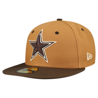Men's New Era  Light Brown/Dark Brown Dallas Cowboys Two-Tone Walnut 59FIFTY Fitted Hat