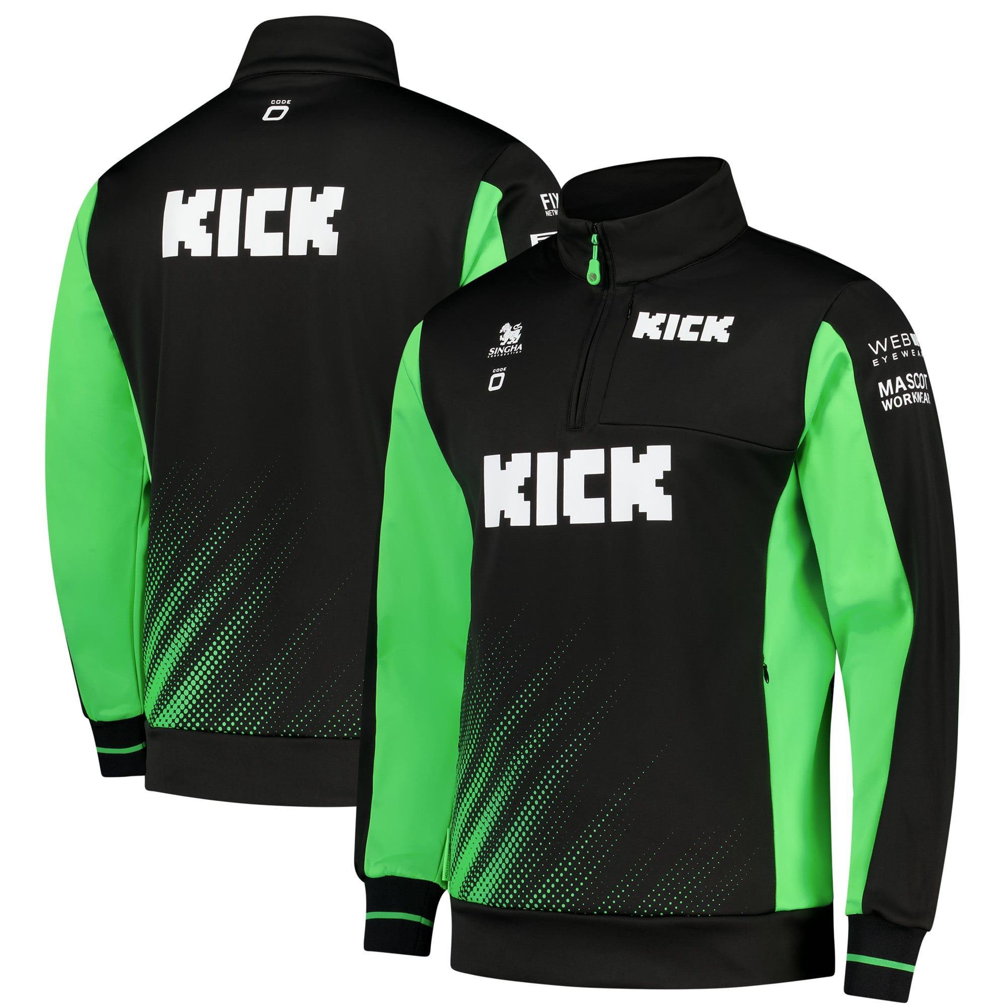 Kick Sauber F1 2025 Kick Team Sweatshirt mit Viertelreißverschluss