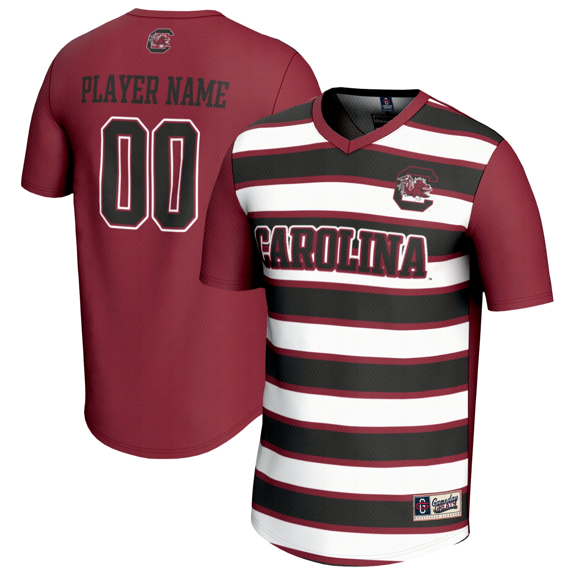 Youth GameDay Greats  Garnet/Black South Carolina Gamecocks Collegiate Men's Soccer NIL Pick-A-Player Fashion Jersey