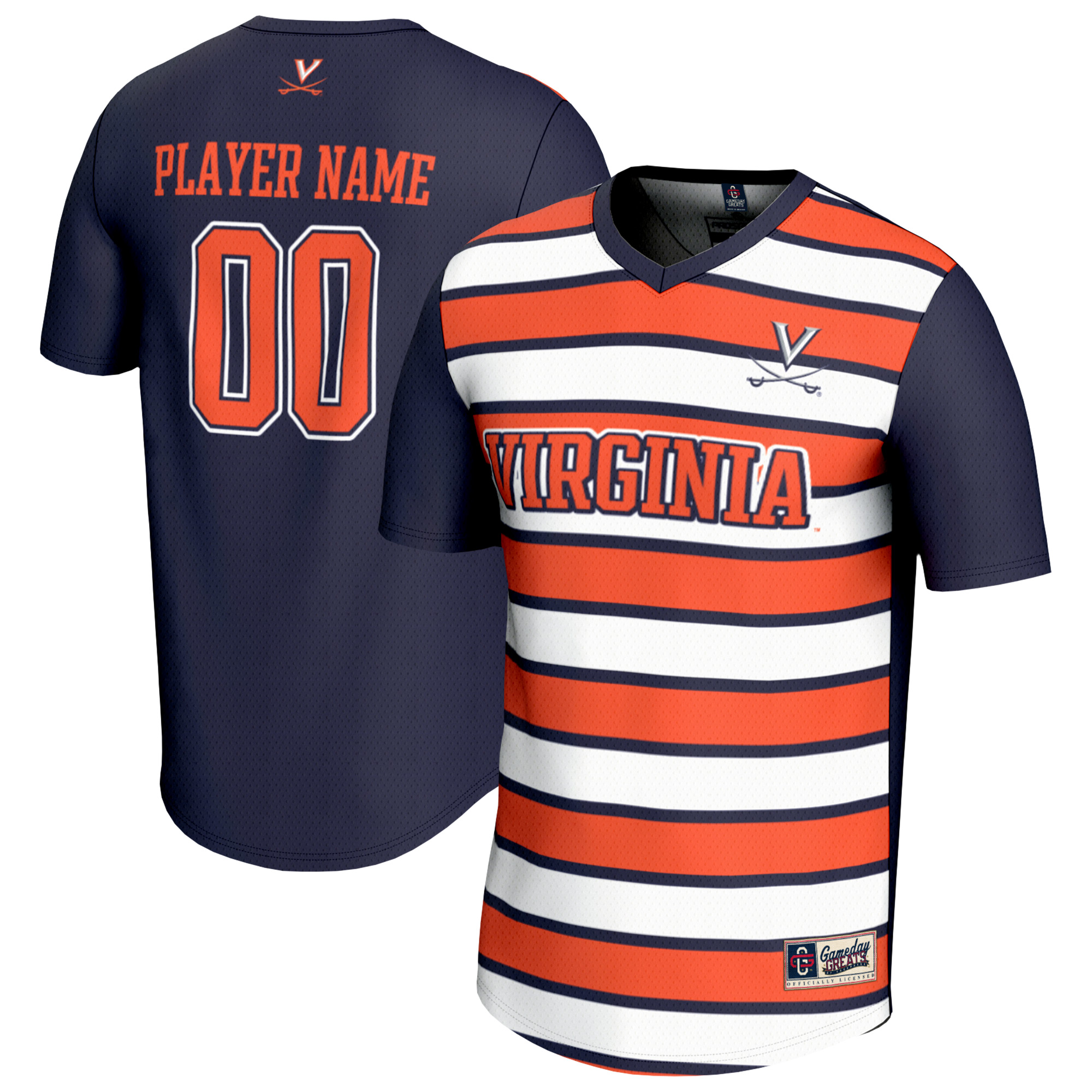 Unisex GameDay Greats Navy/Orange Virginia Cavaliers NIL Pick-A-Player Collegiate Women’s Soccer Lightweight Fashion Jersey Unisex GameDay Greats Navy/Orange Virginia Cavaliers NIL Pick-A-Player Collegiate Women’s Soccer Lightweight Fashion Jersey