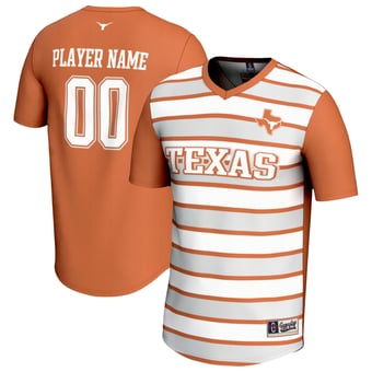 Unisex GameDay Greats  Texas Orange/White Texas Longhorns NIL Pick-A-Player Collegiate Women's Soccer Lightweight Fashion Jersey