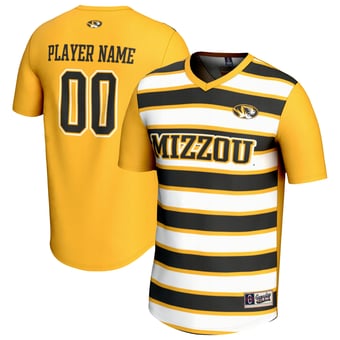 Unisex GameDay Greats  Gold/Black Missouri Tigers NIL Pick-A-Player Collegiate Women's Soccer Lightweight Fashion Jersey