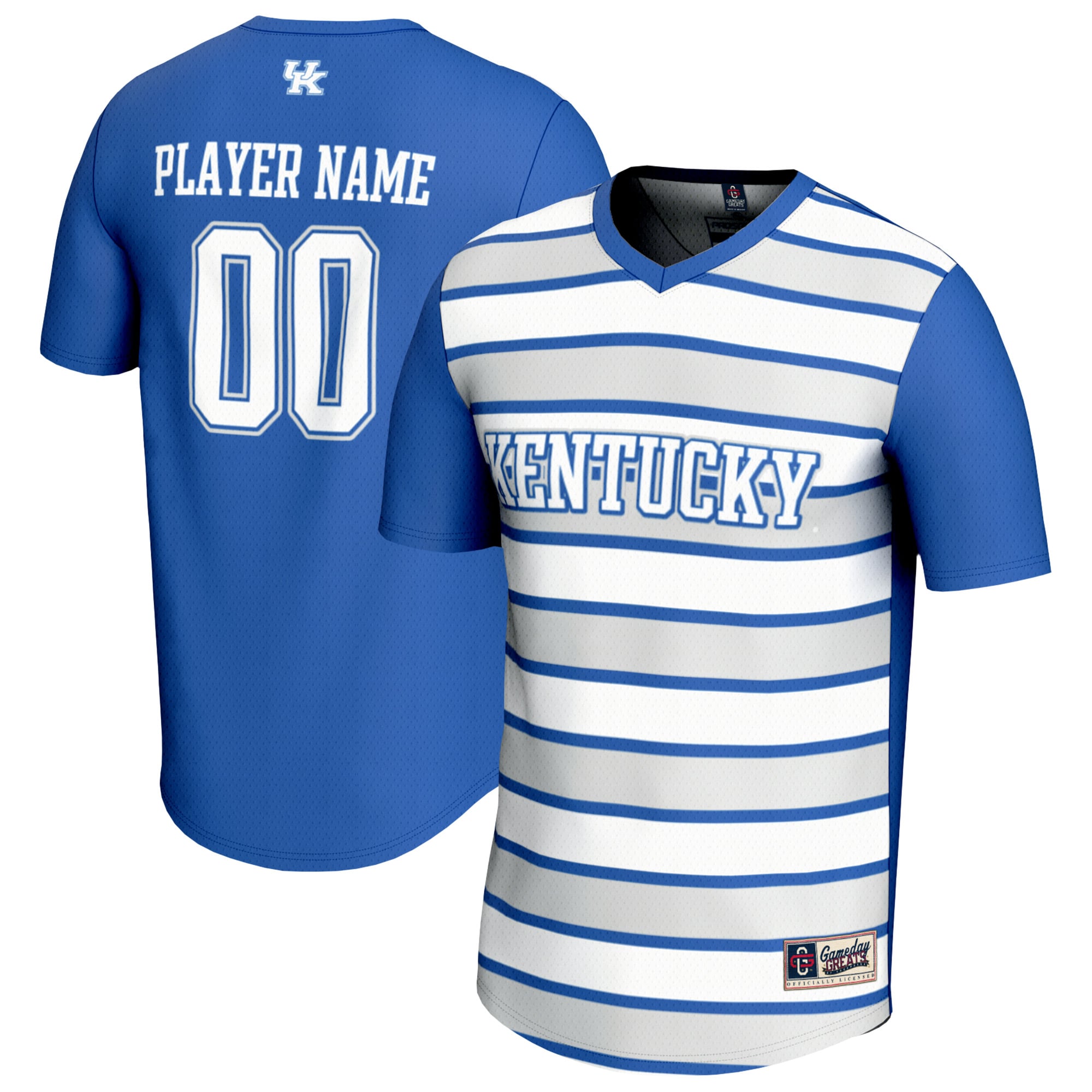 Youth GameDay Greats  Royal/White Kentucky Wildcats NIL Pick-A-Player Collegiate Women's Soccer Lightweight Fashion Jersey
