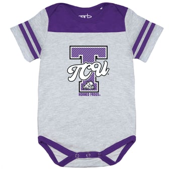 Infant Garb Purple TCU Horned Frogs Thomas Bodysuit