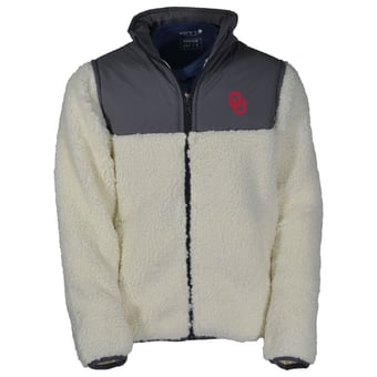 Youth Garb Charcoal Oklahoma Sooners Teddy Sherpa Jacket