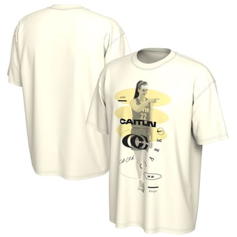 Unisex Nike Caitlin Clark White Indiana Fever CC Logo T-Shirt