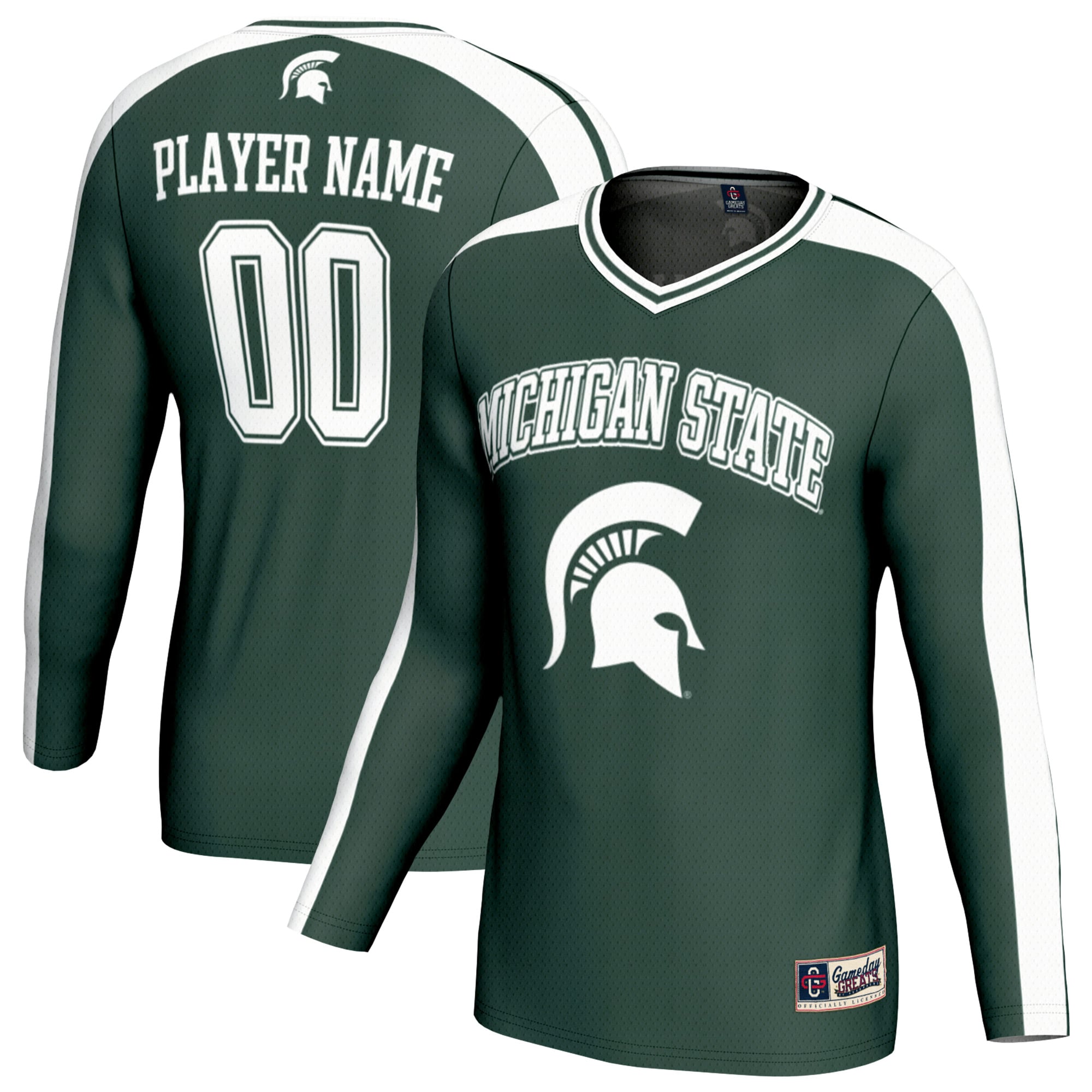 Unisex GameDay Greats  Green Michigan State Spartans NIL Pick-A-Player Lightweight Collegiate Volleyball Fashion Jersey