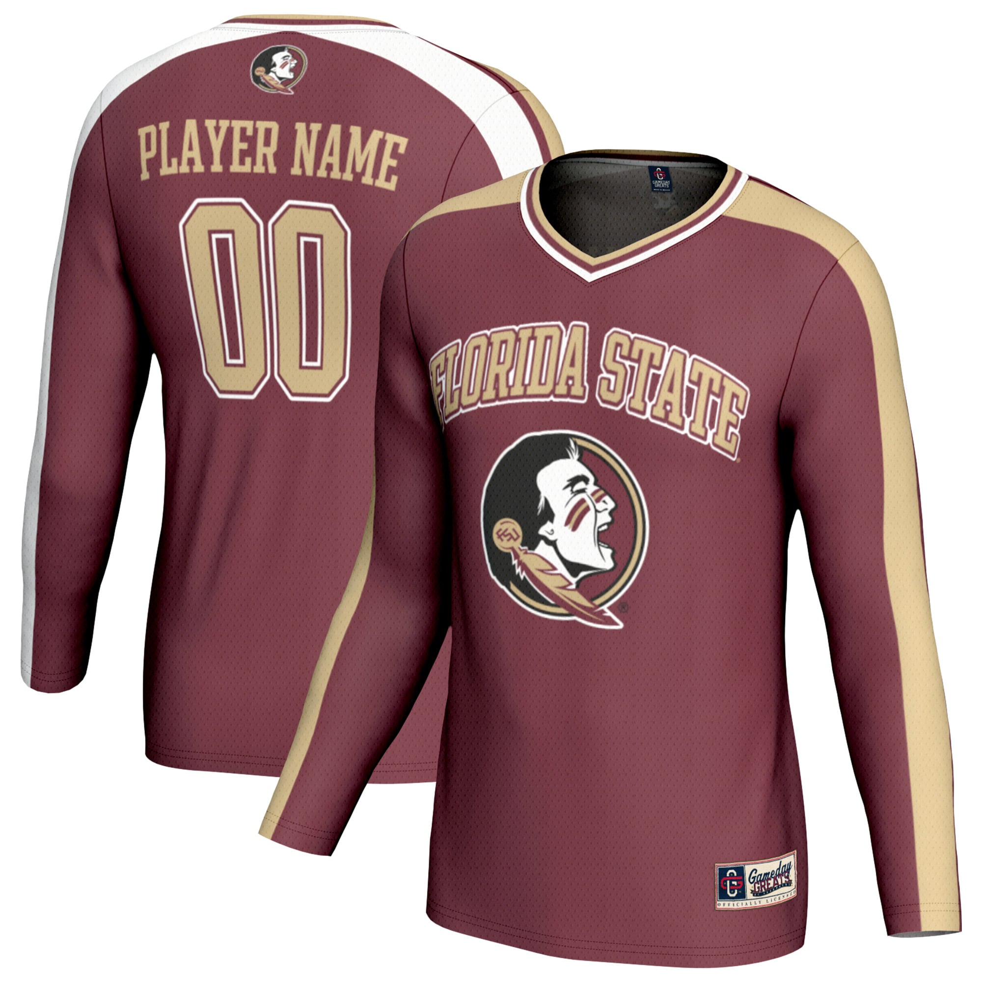 Unisex GameDay Greats  Garnet Florida State Seminoles NIL Pick-A-Player Lightweight Collegiate Volleyball Fashion Jersey