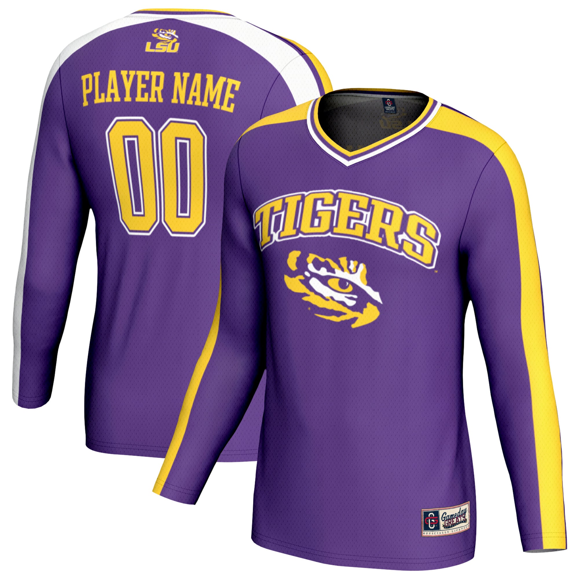 Unisex GameDay Greats  Purple LSU Tigers NIL Pick-A-Player Lightweight Collegiate Volleyball Fashion Jersey