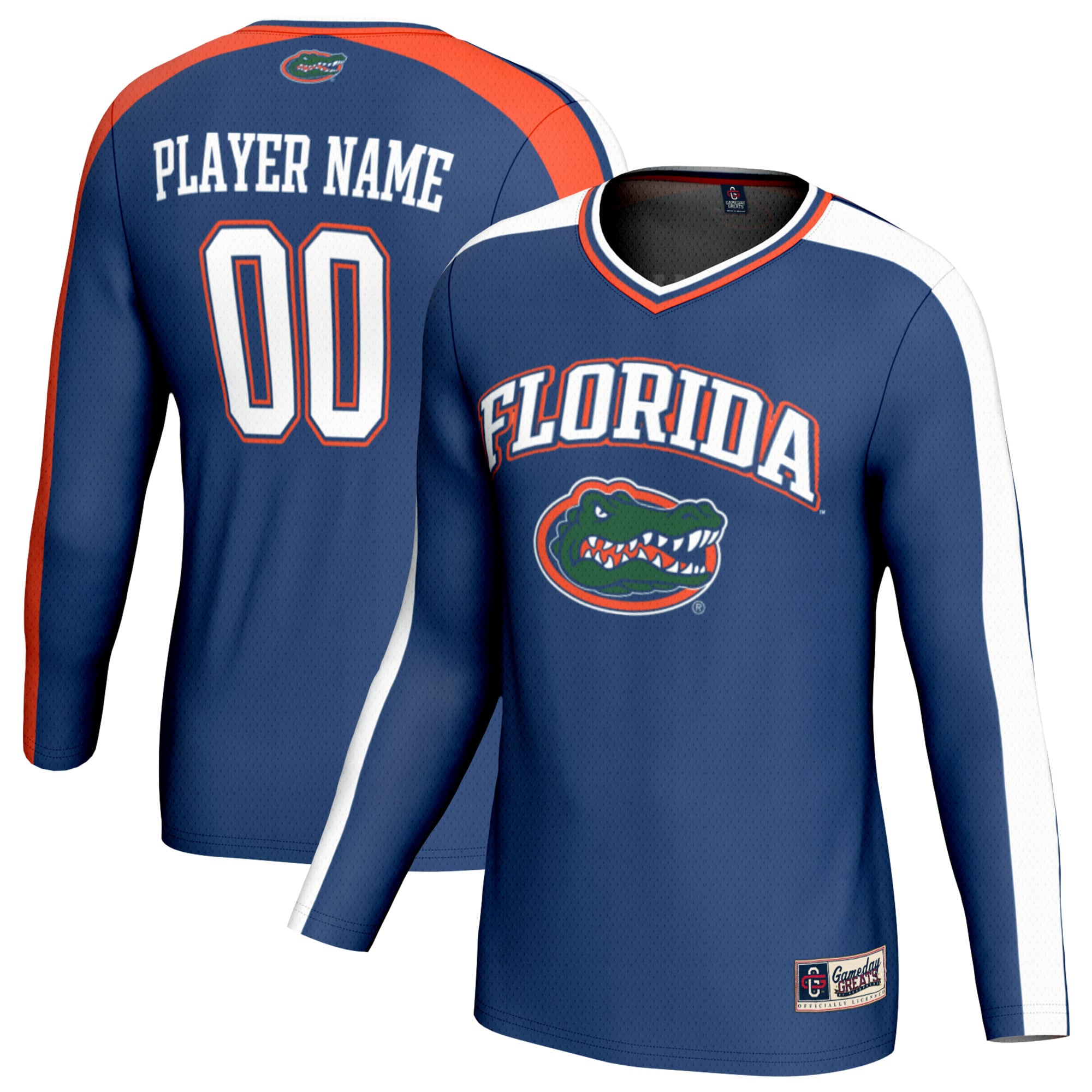 Unisex GameDay Greats  Royal Florida Gators NIL Pick-A-Player Lightweight Collegiate Volleyball Fashion Jersey