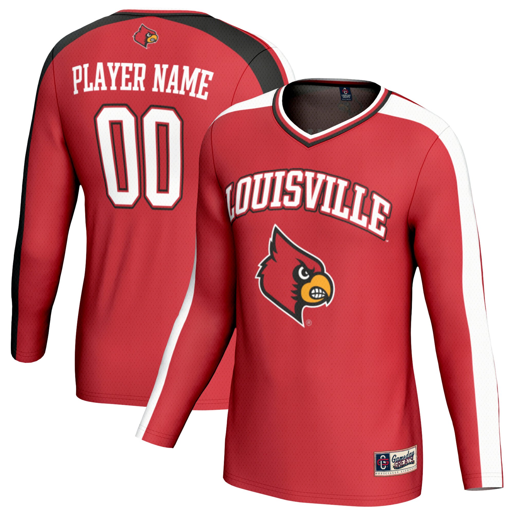 Unisex GameDay Greats  Red Louisville Cardinals NIL Pick-A-Player Lightweight Collegiate Volleyball Fashion Jersey