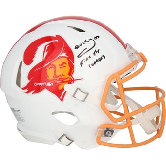 Bucky Irving Tampa Bay Buccaneers Autographed Riddell 1976-1996 Throwback Speed Authentic Helmet with "Fire The Cannons" Inscription