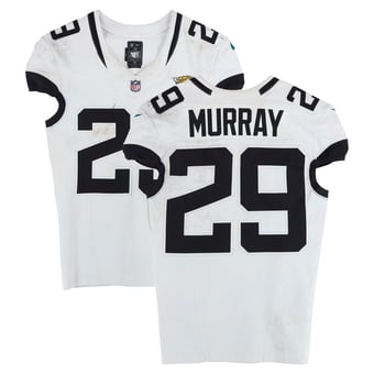Eric Murray Jacksonville Jaguars Game-Used #29 White Nike Jersey vs. Cincinnati Bengals on September 14, 2025