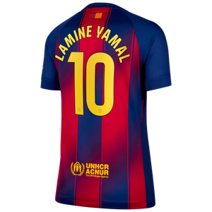 Maillot Barcelona Domicile Nike Stadium 2025-26 - Femme avec flocage Lamine Yamal 10, vue 4