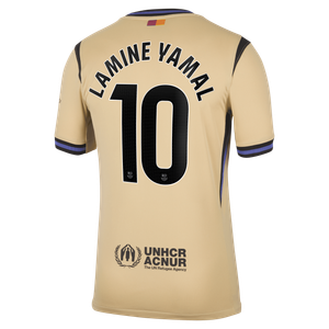 Maillot Barcelona Extérieur Nike Stadium 2025-26 avec flocage Lamine Yamal 10, vue 4