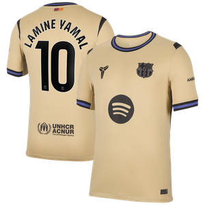 Maillot Barcelona Extérieur Nike Stadium 2025-26 avec flocage Lamine Yamal 10, vue 1
