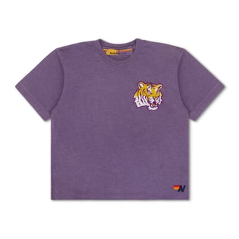 Women's Aviator Nation Purple LSU Tigers Tri-Blend Boyfriend T-Shirt