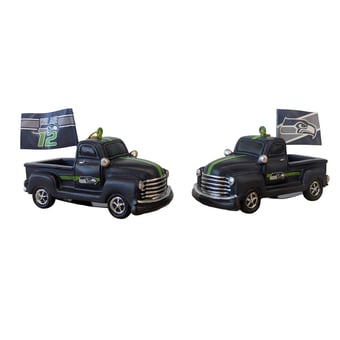 Seattle Seahawks Hangable 3" Rally Truck Two-Piece Statue Set
