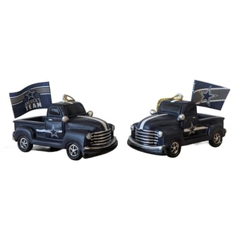 Dallas Cowboys Hangable 3" Rally Truck Two-Piece Statue Set