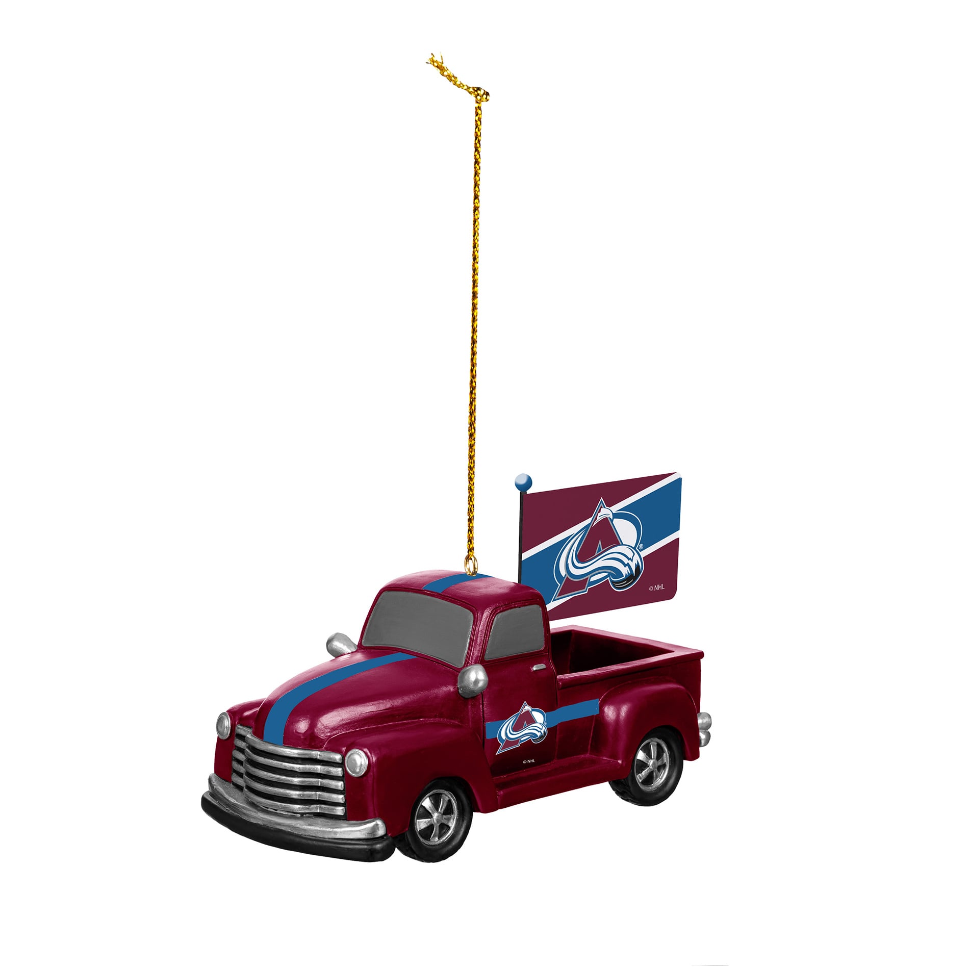 Colorado Avalanche 3" Rally Truck Two-Piece Ornament Set