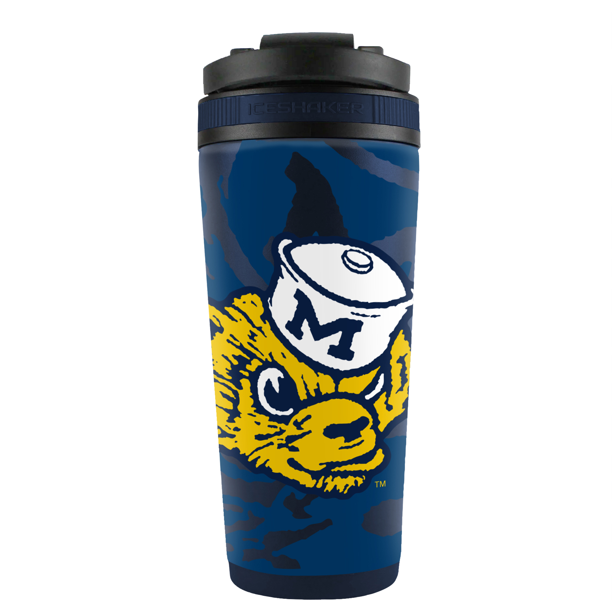 WinCraft Michigan Wolverines 26oz. 4D Stainless Steel Shaker Bottle