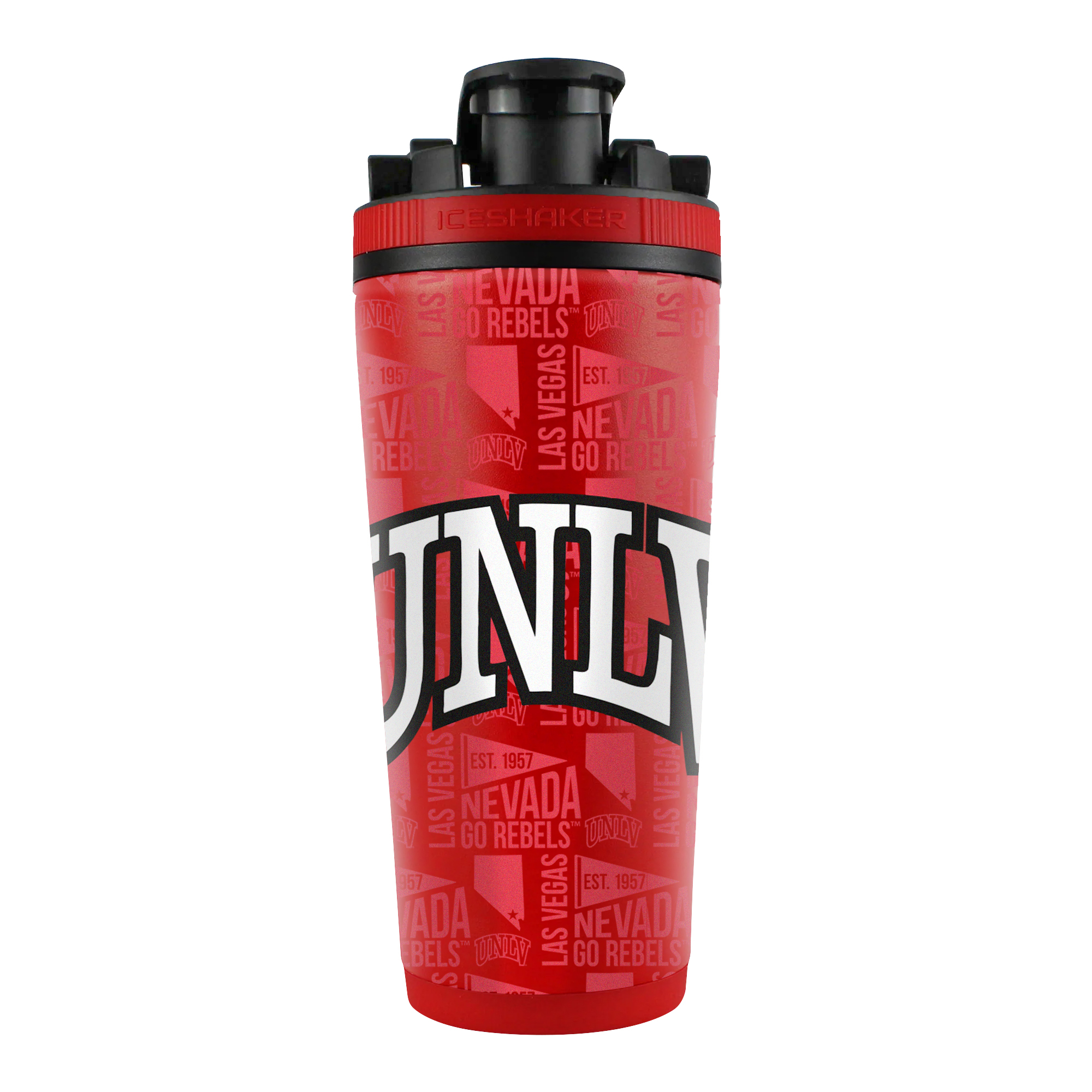 WinCraft UNLV Rebels 26oz. 4D Stainless Steel Shaker Bottle